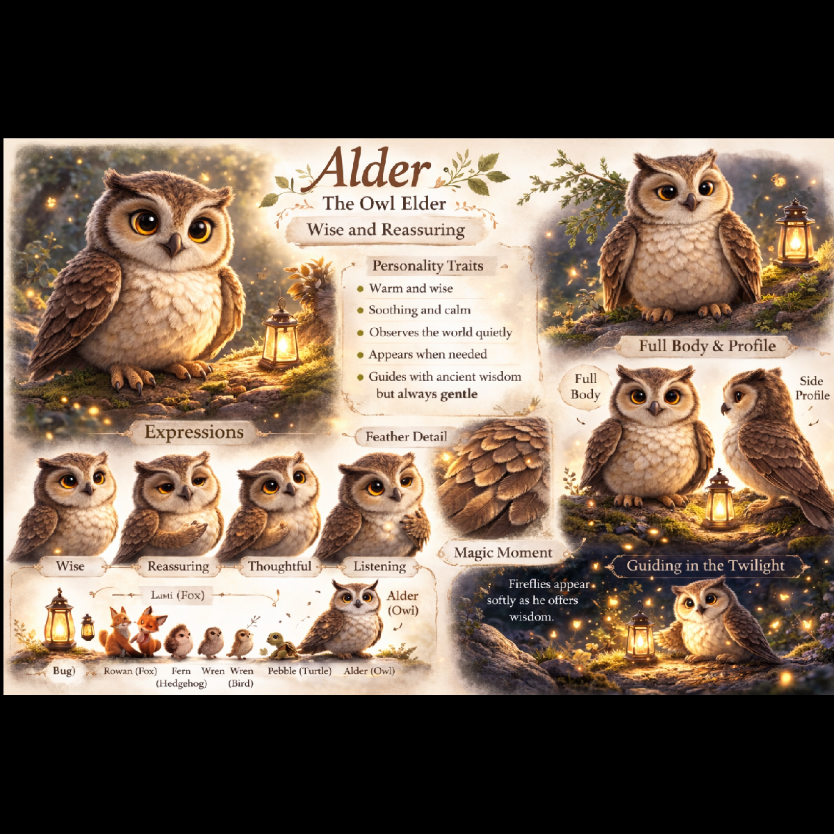 Alder character sheet